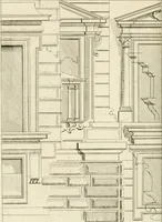 An illustration from Livre de fragments d'architectures, recüeilis et dessinés à Rome d'après les plus beaux monuments (1720)