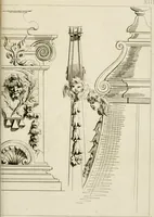 An illustration from Livre de fragments d'architectures, recüeilis et dessinés à Rome d'après les plus beaux monuments (1720)