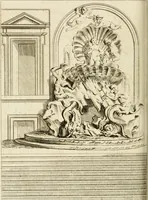 An illustration from Livre de fragments d'architectures, recüeilis et dessinés à Rome d'après les plus beaux monuments (1720)