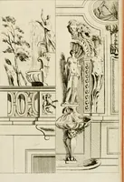 An illustration from Livre de fragments d'architectures, recüeilis et dessinés à Rome d'après les plus beaux monuments (1720)