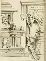 An illustration from Livre de fragments d'architectures, recüeilis et dessinés à Rome d'après les plus beaux monuments (1720)