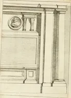 An illustration from Livre de fragments d'architectures, recüeilis et dessinés à Rome d'après les plus beaux monuments (1720)