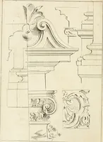 An illustration from Livre de fragments d'architectures, recüeilis et dessinés à Rome d'après les plus beaux monuments (1720)