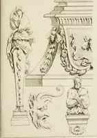 An illustration from Livre de fragments d'architectures, recüeilis et dessinés à Rome d'après les plus beaux monuments (1720)