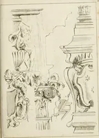 An illustration from Livre de fragments d'architectures, recüeilis et dessinés à Rome d'après les plus beaux monuments (1720)