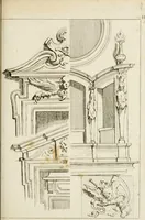 An illustration from Livre de fragments d'architectures, recüeilis et dessinés à Rome d'après les plus beaux monuments (1720)