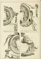 An illustration from Livre de fragments d'architectures, recüeilis et dessinés à Rome d'après les plus beaux monuments (1720)