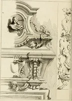An illustration from Livre de fragments d'architectures, recüeilis et dessinés à Rome d'après les plus beaux monuments (1720)