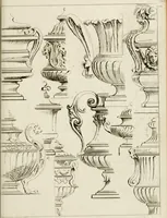 An illustration from Livre de fragments d'architectures, recüeilis et dessinés à Rome d'après les plus beaux monuments (1720)
