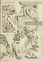 An illustration from Livre de fragments d'architectures, recüeilis et dessinés à Rome d'après les plus beaux monuments (1720)