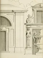 An illustration from Livre de fragments d'architectures, recüeilis et dessinés à Rome d'après les plus beaux monuments (1720)
