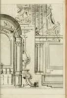 An illustration from Livre de fragments d'architectures, recüeilis et dessinés à Rome d'après les plus beaux monuments (1720)