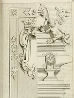 An illustration from Livre de fragments d'architectures, recüeilis et dessinés à Rome d'après les plus beaux monuments (1720)