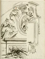 An illustration from Livre de fragments d'architectures, recüeilis et dessinés à Rome d'après les plus beaux monuments (1720)