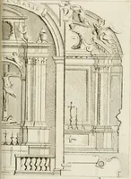 An illustration from Livre de fragments d'architectures, recüeilis et dessinés à Rome d'après les plus beaux monuments (1720)