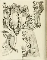 An illustration from Livre de fragments d'architectures, recüeilis et dessinés à Rome d'après les plus beaux monuments (1720)