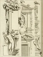 An illustration from Livre de fragments d'architectures, recüeilis et dessinés à Rome d'après les plus beaux monuments (1720)