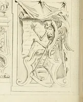 An illustration from Livre de fragments d'architectures, recüeilis et dessinés à Rome d'après les plus beaux monuments (1720)