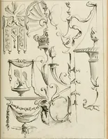 An illustration from Livre de fragments d'architectures, recüeilis et dessinés à Rome d'après les plus beaux monuments (1720)