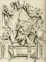 An illustration from Livre de fragments d'architectures, recüeilis et dessinés à Rome d'après les plus beaux monuments (1720)