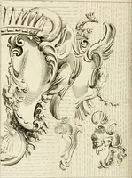 An illustration from Livre de fragments d'architectures, recüeilis et dessinés à Rome d'après les plus beaux monuments (1720)