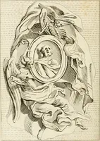 An illustration from Livre de fragments d'architectures, recüeilis et dessinés à Rome d'après les plus beaux monuments (1720)