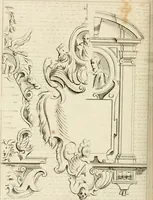 An illustration from Livre de fragments d'architectures, recüeilis et dessinés à Rome d'après les plus beaux monuments (1720)