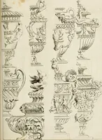 An illustration from Livre de fragments d'architectures, recüeilis et dessinés à Rome d'après les plus beaux monuments (1720)