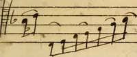 An illustration from Livre de plain chant pour la commnauté de Madame le maire (1698)