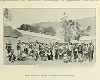An illustration from Livre d'or de la mission du Lessouto. Soixante-quinze ans de l'histoire d'une tribu Sud-Africaine, 1833-1908 (1912)