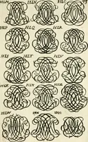 Picture 97 of 150 from Livre nouveau et utile pour toutes sortes d'artistes, et particulierement pour les orfevres, les orlogeurs, les peintres, les graveurs, les brodeurs, &c. : contenant quatre alphabets de chiffres fleuronnez au premier trait avec quantite de devises, d'emblemes et de noeuds d'amour : avec une table exacte pour trouver en général tous les noms et surnoms entrelassez (1690), leaf 152