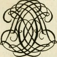An illustration from Livre nouveau et utile pour toutes sortes d'artistes, et particulierement pour les orfevres, les orlogeurs, les peintres, les graveurs, les brodeurs, &c. : contenant quatre alphabets de chiffres fleuronnez au premier trait avec quantite de devises, d'emblemes et de noeuds d'amour : avec une table exacte pour trouver en général tous les noms et surnoms entrelassez (1690)