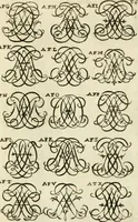 Picture 136 of 150 from Livre nouveau et utile pour toutes sortes d'artistes, et particulierement pour les orfevres, les orlogeurs, les peintres, les graveurs, les brodeurs, &c. : contenant quatre alphabets de chiffres fleuronnez au premier trait avec quantite de devises, d'emblemes et de noeuds d'amour : avec une table exacte pour trouver en général tous les noms et surnoms entrelassez (1690), leaf 178