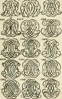 Picture 137 of 150 from Livre nouveau et utile pour toutes sortes d'artistes, et particulierement pour les orfevres, les orlogeurs, les peintres, les graveurs, les brodeurs, &c. : contenant quatre alphabets de chiffres fleuronnez au premier trait avec quantite de devises, d'emblemes et de noeuds d'amour : avec une table exacte pour trouver en général tous les noms et surnoms entrelassez (1690), leaf 180
