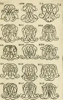 Picture 142 of 150 from Livre nouveau et utile pour toutes sortes d'artistes, et particulierement pour les orfevres, les orlogeurs, les peintres, les graveurs, les brodeurs, &c. : contenant quatre alphabets de chiffres fleuronnez au premier trait avec quantite de devises, d'emblemes et de noeuds d'amour : avec une table exacte pour trouver en général tous les noms et surnoms entrelassez (1690), leaf 190