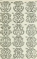 Picture 19 of 150 from Livre nouveau et utile pour toutes sortes d'artistes, et particulierement pour les orfevres, les orlogeurs, les peintres, les graveurs, les brodeurs, &c. : contenant quatre alphabets de chiffres fleuronnez au premier trait avec quantite de devises, d'emblemes et de noeuds d'amour : avec une table exacte pour trouver en général tous les noms et surnoms entrelassez (1690), leaf 28