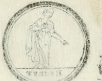 An illustration from Livre nouveau et utile pour toutes sortes d'artistes, et particulierement pour les orfevres, les orlogeurs, les peintres, les graveurs, les brodeurs, &c. : contenant quatre alphabets de chiffres fleuronnez au premier trait avec quantite de devises, d'emblemes et de noeuds d'amour : avec une table exacte pour trouver en général tous les noms et surnoms entrelassez (1690)