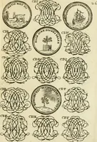 Picture 36 of 150 from Livre nouveau et utile pour toutes sortes d'artistes, et particulierement pour les orfevres, les orlogeurs, les peintres, les graveurs, les brodeurs, &c. : contenant quatre alphabets de chiffres fleuronnez au premier trait avec quantite de devises, d'emblemes et de noeuds d'amour : avec une table exacte pour trouver en général tous les noms et surnoms entrelassez (1690), leaf 54