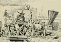 An illustration from The locomotive engineer (1888)