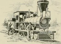 An illustration from The locomotive engineer (1888)