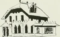 An illustration from L'oeuvre de Puig Cadafalch, architecte, 1896-1904 : architecture, décoration, mobilier, serrurerie, carrelages, &c, & (1904)