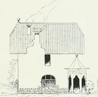 An illustration from L'oeuvre de Puig Cadafalch, architecte, 1896-1904 : architecture, décoration, mobilier, serrurerie, carrelages, &c, & (1904)
