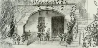 An illustration from L'oeuvre de Puig Cadafalch, architecte, 1896-1904 : architecture, décoration, mobilier, serrurerie, carrelages, &c, & (1904)