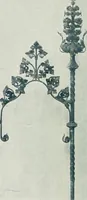 An illustration from L'oeuvre de Puig Cadafalch, architecte, 1896-1904 : architecture, décoration, mobilier, serrurerie, carrelages, &c, & (1904)