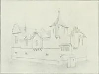 An illustration from L'oeuvre de Puig Cadafalch, architecte, 1896-1904 : architecture, décoration, mobilier, serrurerie, carrelages, &c, & (1904)