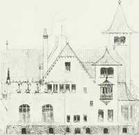 An illustration from L'oeuvre de Puig Cadafalch, architecte, 1896-1904 : architecture, décoration, mobilier, serrurerie, carrelages, &c, & (1904)