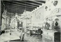 An illustration from L'oeuvre de Puig Cadafalch, architecte, 1896-1904 : architecture, décoration, mobilier, serrurerie, carrelages, &c, & (1904)