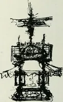 An illustration from L'oeuvre de Puig Cadafalch, architecte, 1896-1904 : architecture, décoration, mobilier, serrurerie, carrelages, &c, & (1904)