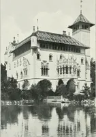 An illustration from L'oeuvre de Puig Cadafalch, architecte, 1896-1904 : architecture, décoration, mobilier, serrurerie, carrelages, &c, & (1904)
