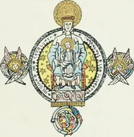An illustration from L'oeuvre de Puig Cadafalch, architecte, 1896-1904 : architecture, décoration, mobilier, serrurerie, carrelages, &c, & (1904)